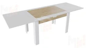 Стол раздвижной Хьюстон Тип 4  Белый, Дуб Крафт золотой