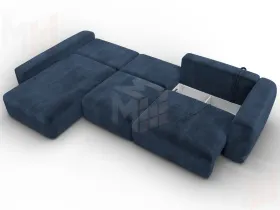 Диван угловой Лига-066 НПБ Лонг угол левый ( TOWER 13 синий )