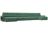 Диван П-образный с полками Лига-053 НПБ МегаЛонг