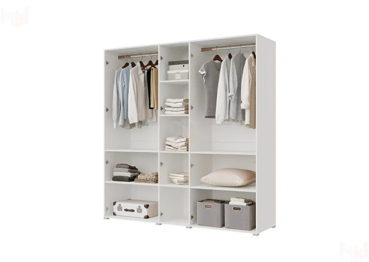 Шкаф Бостон 5-ти створчатый 2000 (белый/бетон)