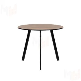 Стол Leset Юка 900 (Чёрный/Дуб крафт табачный)