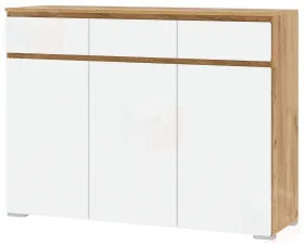 Комод  ГРЕТТА  3С3Я  Дуб Крафт золотой - Белый