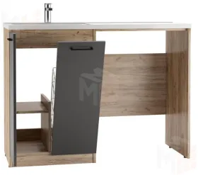 Тумба под умывальник "Космос 120" Craft с корзиной Домино