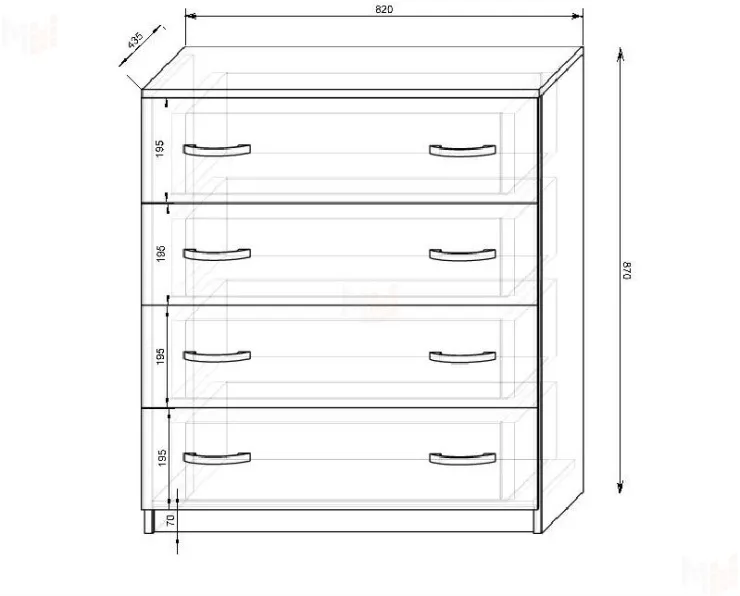 Мебель для детей и подростков Капитан, комната №4
