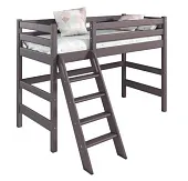 Полувысокая кровать Соня 6 с наклонной лестницей (Лаванда)