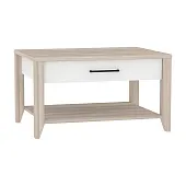 Стол журнальный AURELIO 16 Блеквуд сатиновый/Белый