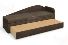 Диван Верди Правый коричневый