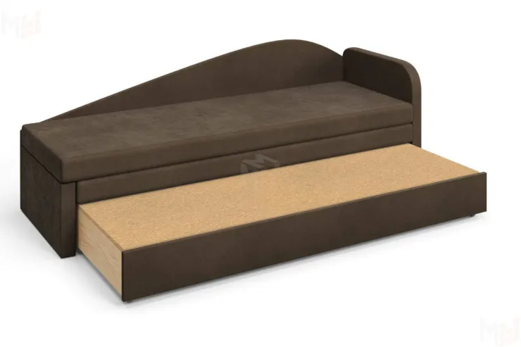 Диван Верди Правый коричневый