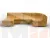 Диван П-образный модульный Холидей ( BRUT 10 желтый )