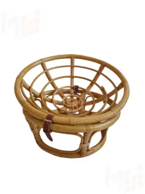 Кресло папасан — мини 23/01F (d=60) с коричневой подушкой