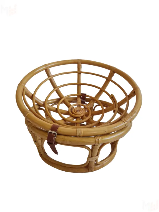 Кресло папасан — мини 23/01F (d=60) с коричневой подушкой