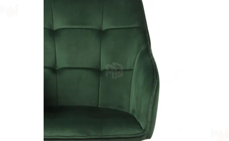 Полубарное поворотное кресло Мони К Confetti deep forest/белый