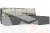 Угловой диван Рим  Серый