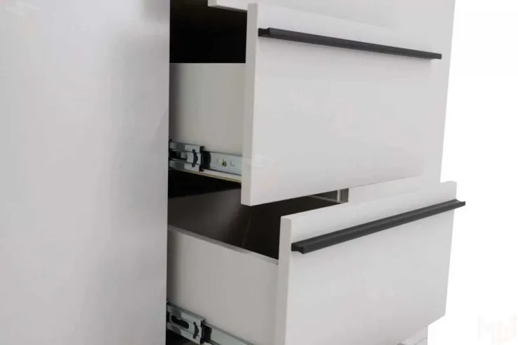 Комод Николь 8 Кашемир/Ручки-черные матовые