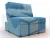 Кресло-кровать Лига-107 (80) ( Амур 10 голубой )