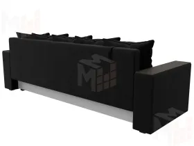 Диван прямой Дубай Лайт ( Черный )