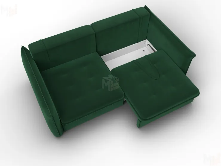 Диван прямой Лига-100 НПБ ( SEVEN 626 зеленый )