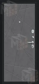 Входная металлическая дверь Граффити-5 Букле черное/Slate Art