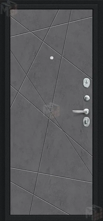 Входная металлическая дверь Граффити-5 Букле черное/Slate Art