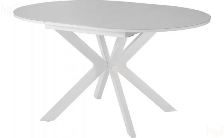 Стол раскладной стеклянный Вега Лофт D100 Белый