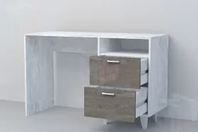 Стол Письменный СТ-3 на ножках Эго Бетон Светлый/Камень Темный