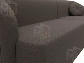 Диван прямой Лига-027 угол правый ( Амур коричневый )