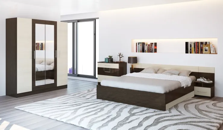 Спальня Леси (венге/дуб молочный)