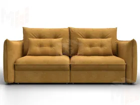 Диван прямой Лига-100 НПБ ( BRUT 10 желтый )