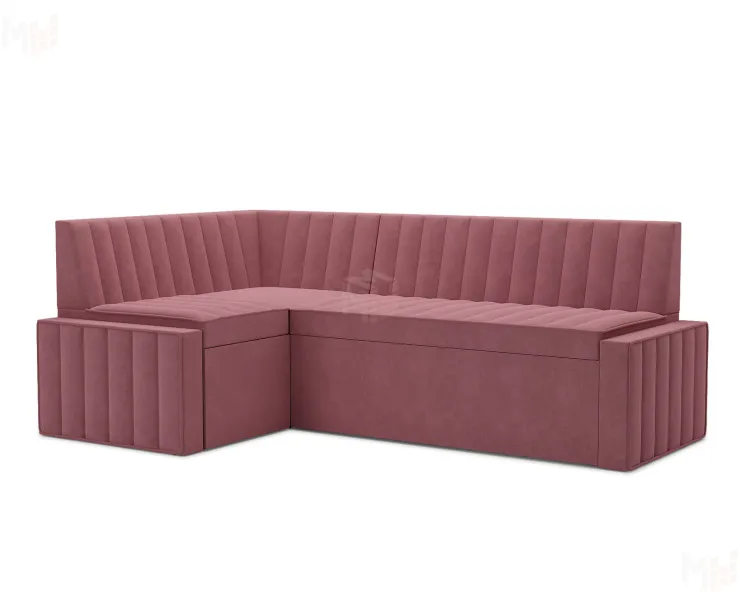 Вермут Левый угол (Велюр пудра НВ-178 18) 213х82х133 см