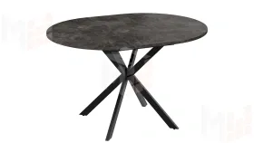 Стол обеденный раздвижной Мэдисон Тип 1 Черный муар, Ателье темный