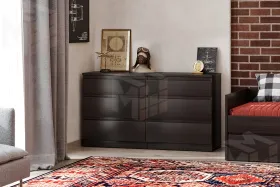 2.03.02.080.5 КАСТОР комод 6 ящиков RU Дуб Венге