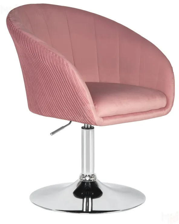 Кресло дизайнерское DOBRIN EDISON (розовый велюр (1922-16))