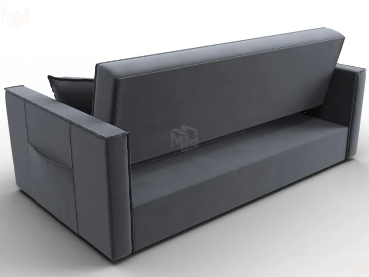 Диван прямой Лига-104 (160) ( SEVEN 17 серый )