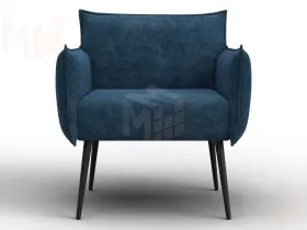 Кресло Лига-083 ( велюр BRUT 11 синий )