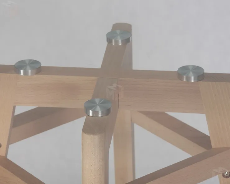 Стол обеденный DOBRIN HENRY`90 GLASS (столешница стекло, деревянное основание)