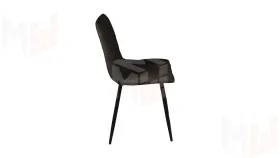 Стул Чили ромб СРП-052 Эмаль черный муар Лофт коричневый