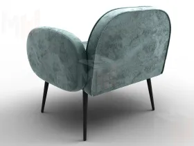Кресло Лига-086 ( велюр NUVOLA 73 серо-бирюзовый )