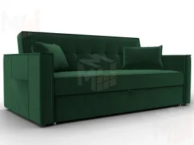 Диван прямой Лига-104 (160) ( SEVEN 626 зеленый )