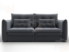 Диван прямой Лига-100 НПБ ( SEVEN 17 серый )