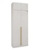 Шкаф 2-х створчатый Николь 2 Кашемир/Ручки-сатиновое золото