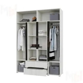 Шкаф Вега 4-х створчатый с ящиками (прованс)