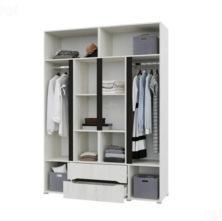 Шкаф Вега 4-х створчатый с ящиками (прованс)