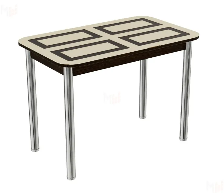 Стол Квадро (ваниль, ноги прямые)