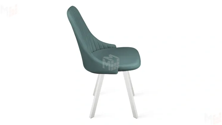 Стул Франк (паук) исп. 2 - ДП2-30 Белый матовый/Madera Aquamarine (аквамарин)