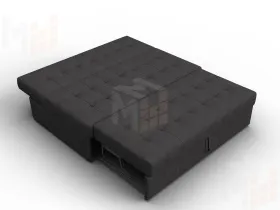 Диван прямой Лига-107 (140) ( JOLY 08 коричневый )