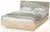 Кровать КРС-1600 СОНАТА с подъёмным механизмом Дуб Сонома - велюр  SAND