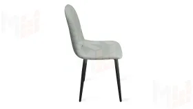 Стул Шерри К1С  Черный муар, Велюр Confetti Silver