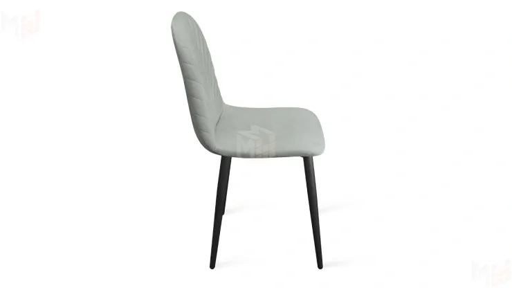 Стул Шерри К1С  Черный муар, Велюр Confetti Silver