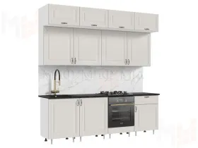 Кухня Престиж 2,4 Браш лайт грей