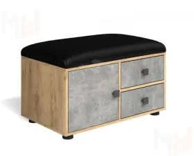 Обувница Мини-Лайт МЛ-5 Дуб крафт золотой/ателье светлое